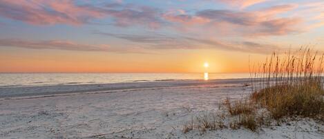 Beach nearby, white sand