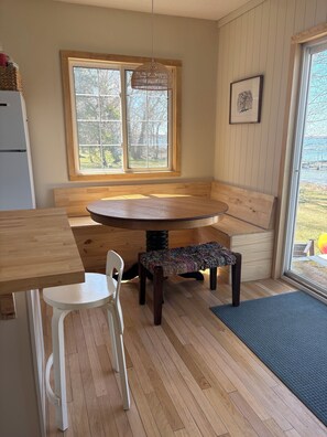 Dining - Charming Cabin with Sandy and Shallow Shore, Perfect for Family Fun (Detroit Lakes)