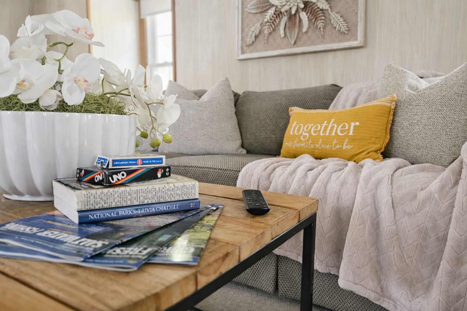 Smart-TV, DVD-spiller og bøker
