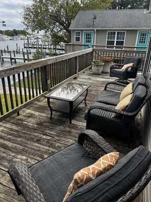 Terrace/patio - Back Creek Villa Open Deck Solomons Island Maryland (Solomons)