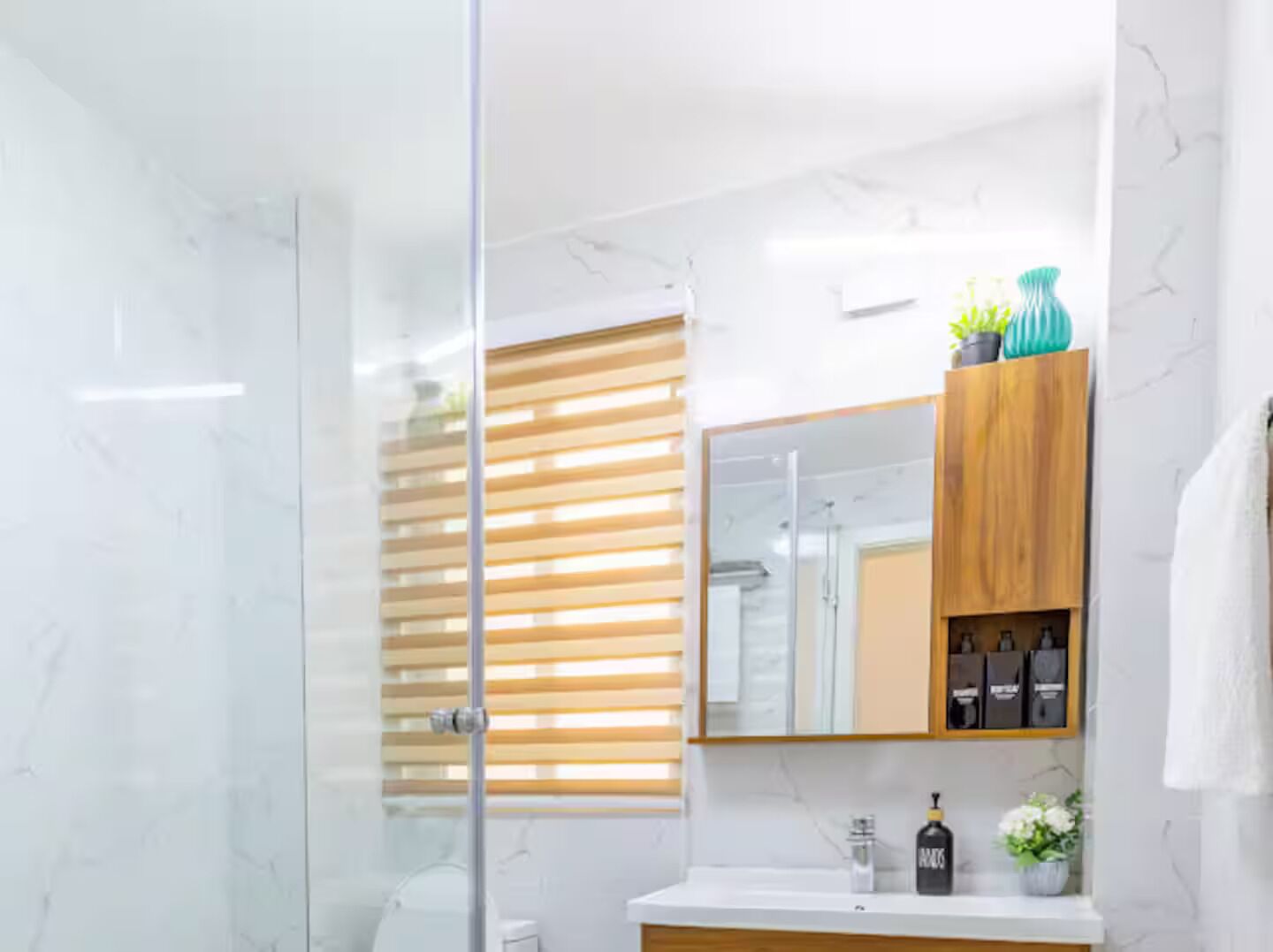 Towels, soap, toilet paper