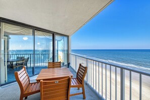 Outdoor dining - One Ocean Place 803 - 2 Bedroom, 2 Bathroom Oceanfront (Garden City Beach)