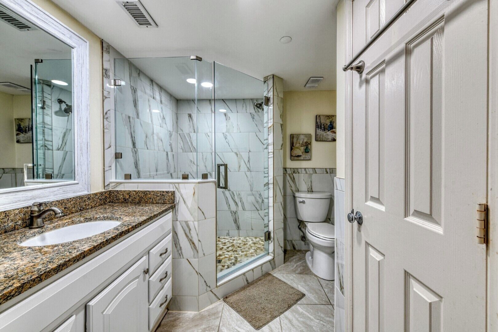 Shower, towels