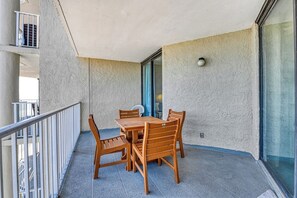 Outdoor dining - One Ocean Place 803 - 2 Bedroom, 2 Bathroom Oceanfront (Garden City Beach)
