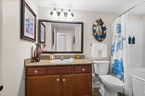 Hair dryer, towels, soap, toilet paper - Penthouse Luxury with Amazing Ocean Front Views (Myrtle Beach)