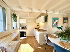 Fridge, microwave, oven, dishwasher - Bright apartment for 6 in Saint-Gervais (Saint-Gervais-les-Bains)