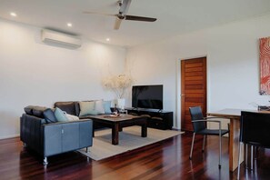 TV, fireplace, offices