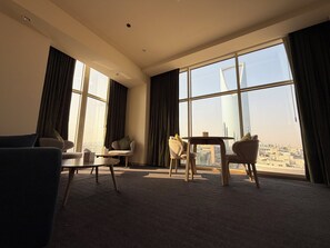 Superior Suite | Minibar, desk, laptop workspace, blackout drapes - Sunday Hotel Al Olaya Formerly Novotel Suites Riyadh Centre (Riyadh)