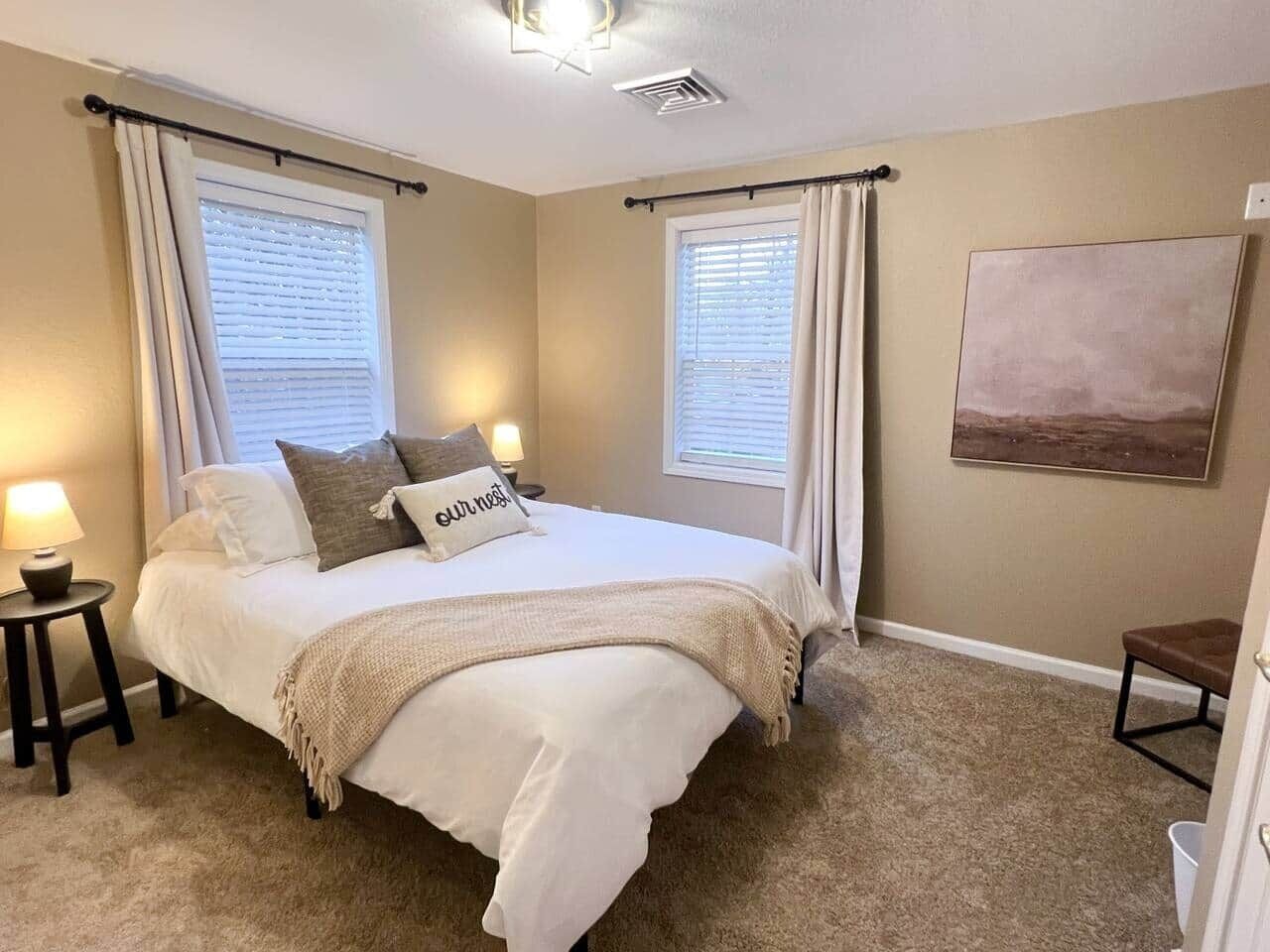 2 slaapkamers, een strijkplank/strijkijzer, wifi