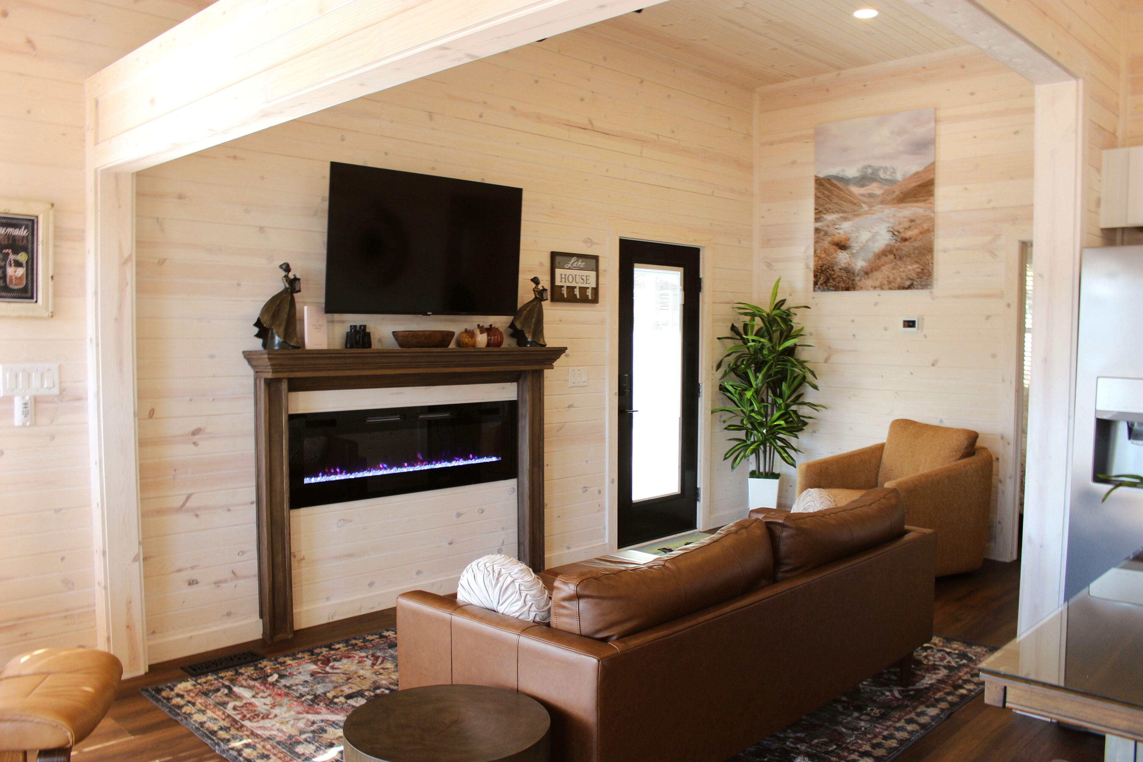 TV connectée, cheminée