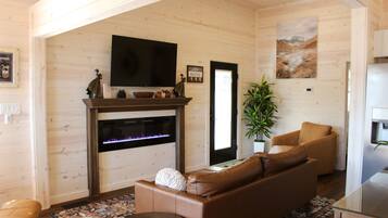 TV connectée, cheminée