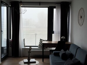 Superior Apartment, Balcony, River View | Living area - Riva Verona - Vistula View & Parking by (Kraków)