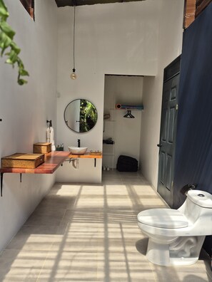 Serviettes fournies, papier de toilette