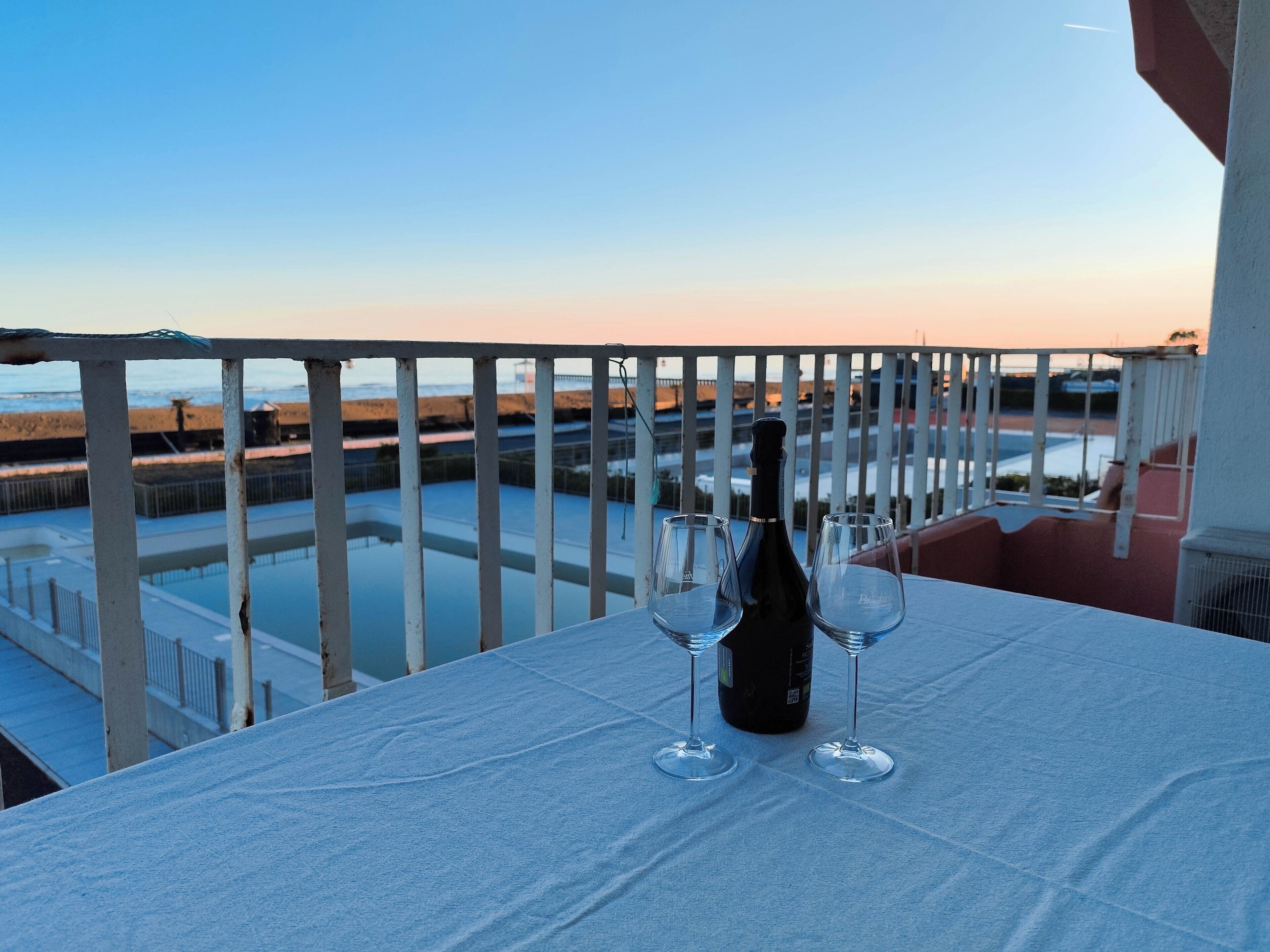 Blick von der Unterkunft