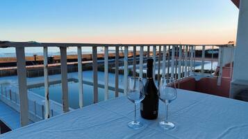 Blick von der Unterkunft