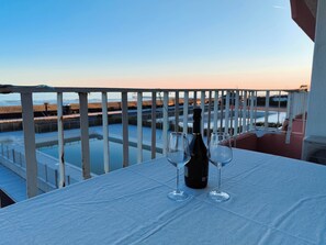 Blick von der Unterkunft