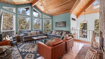 TV, fireplace, foosball, table tennis