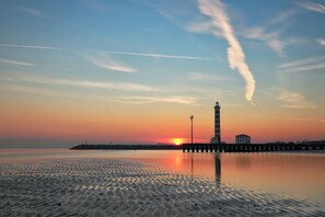 Leilighet, 1 soverom, balkong, byutsikt | Strand