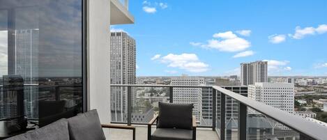 Appartement, vue ville | Balcon