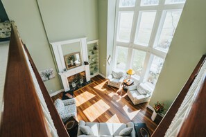 TV, fireplace - Hocking Manor | Hocking Hills, 8BR, Indoor Pool (Rockbridge)