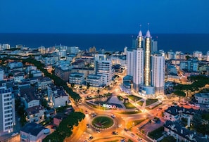 منظر من الجو على ارتفاع عالٍ