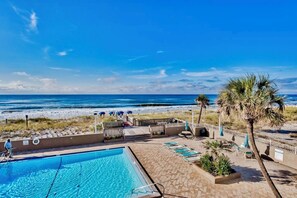 Outdoor pool, a heated pool - Beachfront Bliss - with Panoramic Views of the Emerald Coast (Fort Walton Beach)