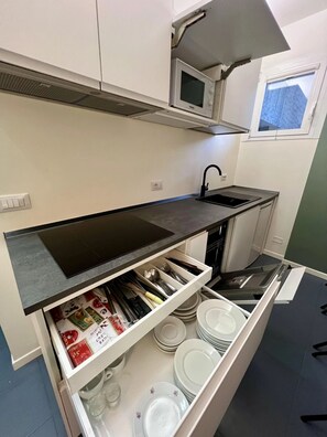 Apartment, Balcony, City View | Private kitchen - Cozy Studio With Pool Access (Jesolo)