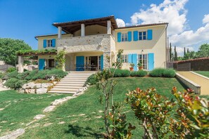 Exterior - Mediterranean stone villa with heated private pool, aromatic Mediterranean plants (Sveti Lovrec)