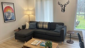 Smart-TV, peis, bordtennis og bøker