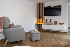 Living area - Mediterranean villa with private pool, sea view, dog-friendly, barbecue, private parking (Grižane)