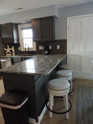 Fridge, microwave, oven, stovetop - About Time!
 Creekside Coastal Retreat 4BR/3BA in Emerald Isle with golf cart (Emerald Isle)