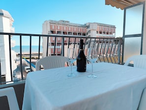 Studio, Balcony, City View | Balcony - Beachside Studio With Shared Pool (Jesolo)