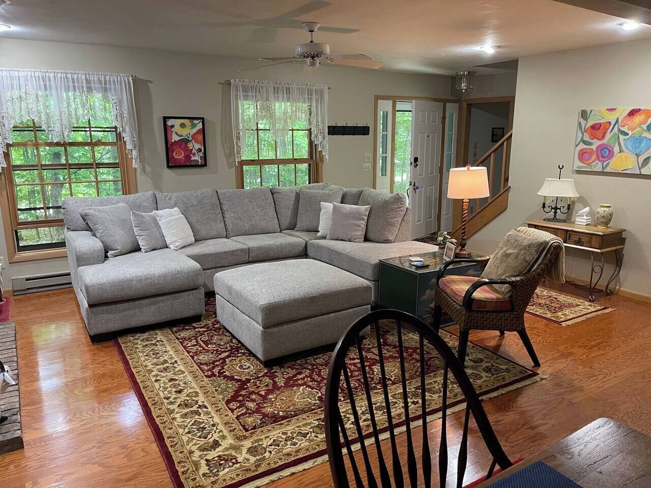 Télévision, cheminée