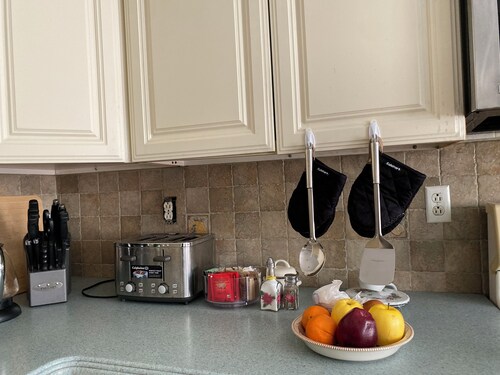 Spacious 1 bedroom suite,walk to beach, train, near JFK airport.