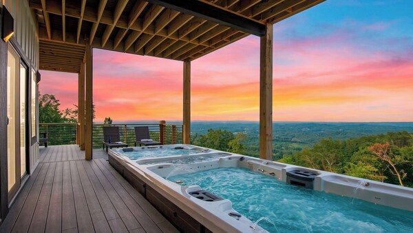 Modern Smoky Mountain Retreat W/ Hot Tub, Game Room & Movie Theater Heavens View By Avantstay - Great Smoky Mountains National Park