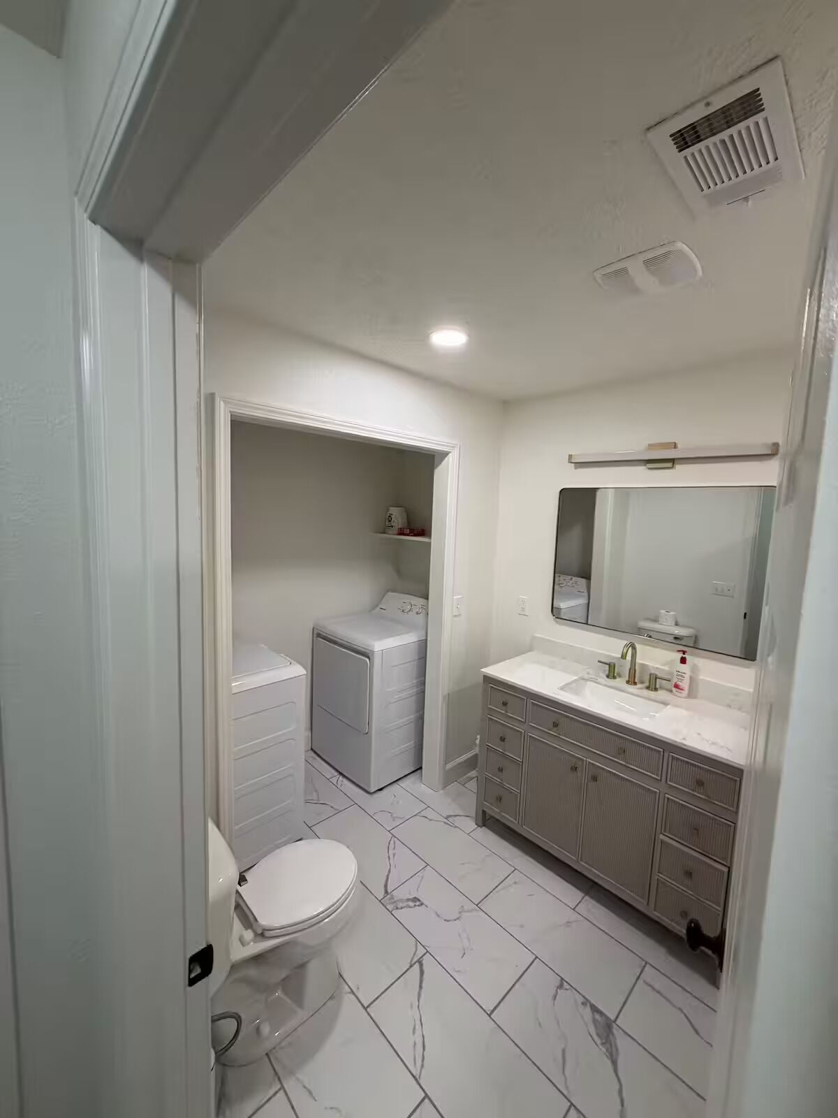 Towels, soap, toilet paper