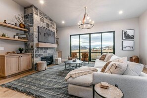 TV, fireplace - Deer Valley East New Build · Hot Tub · Ski Shuttle (Wasatch County)
