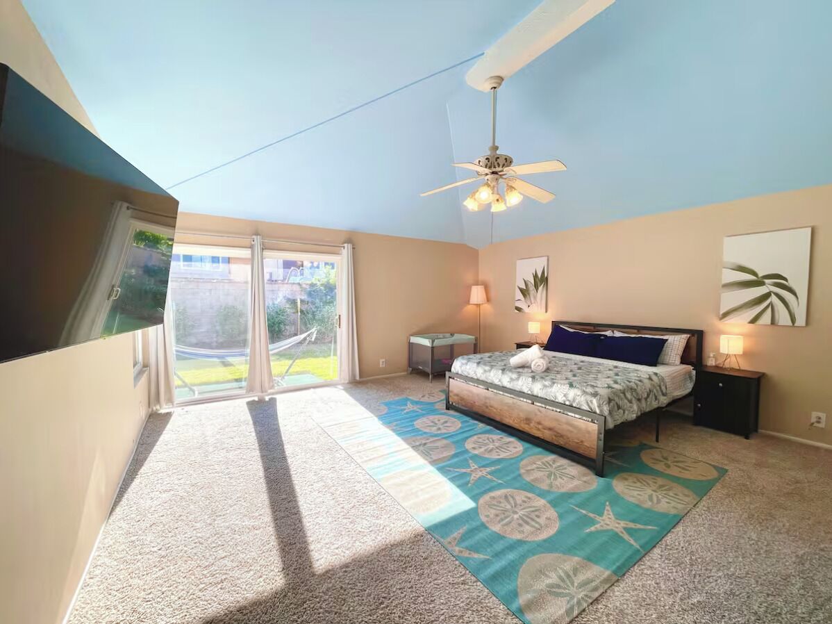 4 slaapkamers, een strijkplank/strijkijzer, wifi, beddengoed