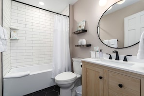 Hair dryer, towels