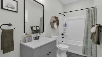 Towels, soap, toilet paper