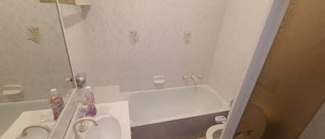 Sèche-cheveux, serviettes fournies, savon, papier toilette