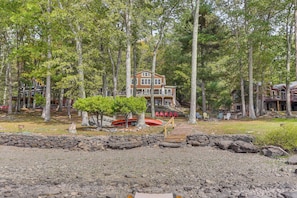 Exterior - Huge Waterfront Home w/ Dock on Lake Wallenpaupack (Hawley)