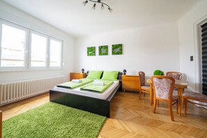 Apartment, 3 Bedrooms | Desk, free WiFi - Pozsonyi Suite – 3Br Family Stay | Ac + Balcony (Budapest)
