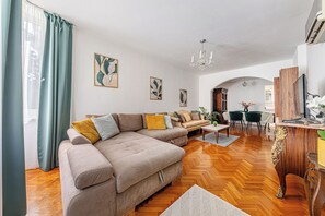 Apartment, 2 Bedrooms | Living area - The Palazzo Danube- Buda Prime Location W. Balcony (Budapest)