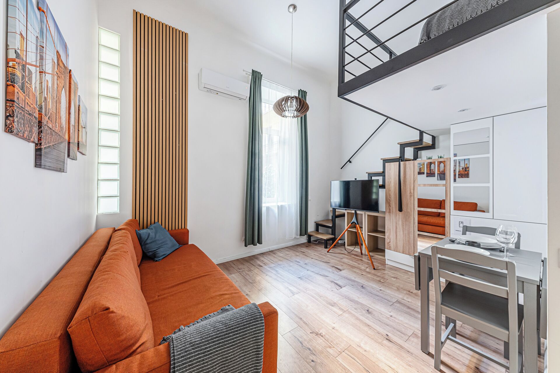 Appartement, 1 chambre | Coin séjour