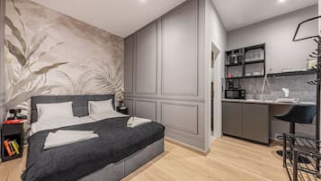 Appartement, 1 slaapkamer | Een bureau, gratis wifi