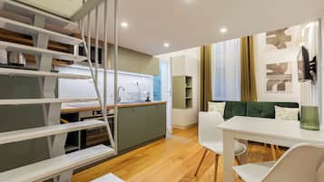 Apartment, 1 Bedroom | Living area