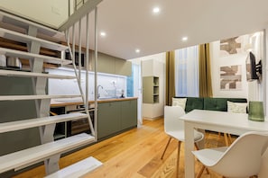 Appartement, 1 chambre | Coin séjour