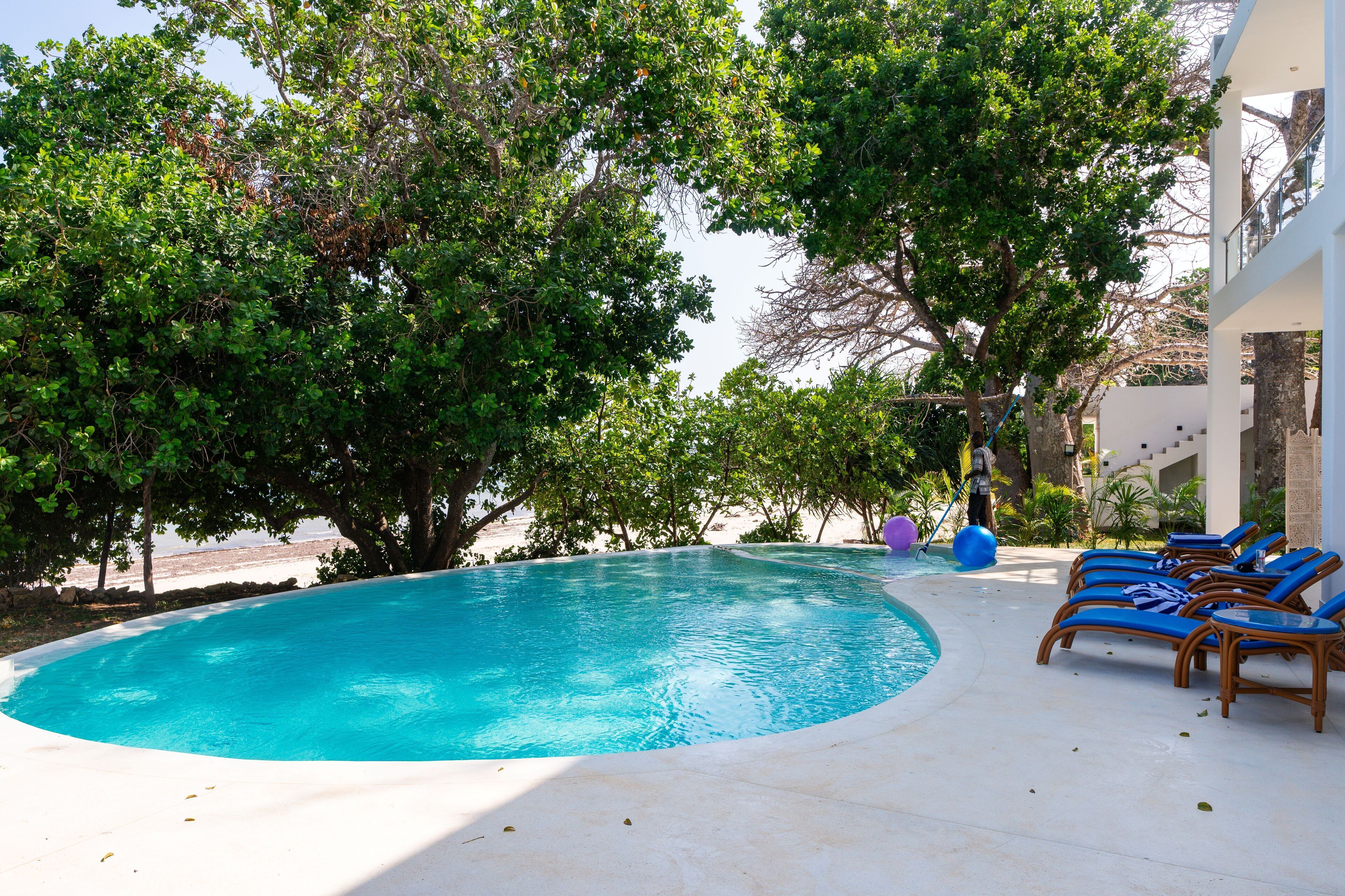 奢华复式, 海滩景观 | 泳池 | 室外游泳池