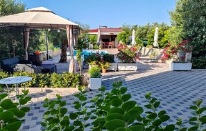 Terrace/patio - Cozy apartment in Rogoznica with swimming pool (Rogoznica)
